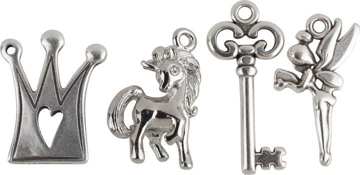 VBS Anhänger "Magical", 4er-Set (Metall)