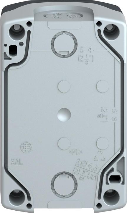 Image du produit Schneider Electric Boîtier bouton-poussoir 22mm 2 trous gris