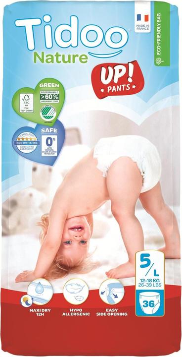 Produktbild Tidoo Windeln Pants Nature UP! (Gr. 5, Tragepack, 36 Stück)