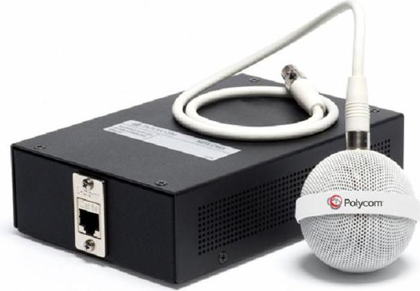Poly HDX Ceiling Microphone - white Extension Kit: includes 60cm drop cable electronics Interface 7.6m...