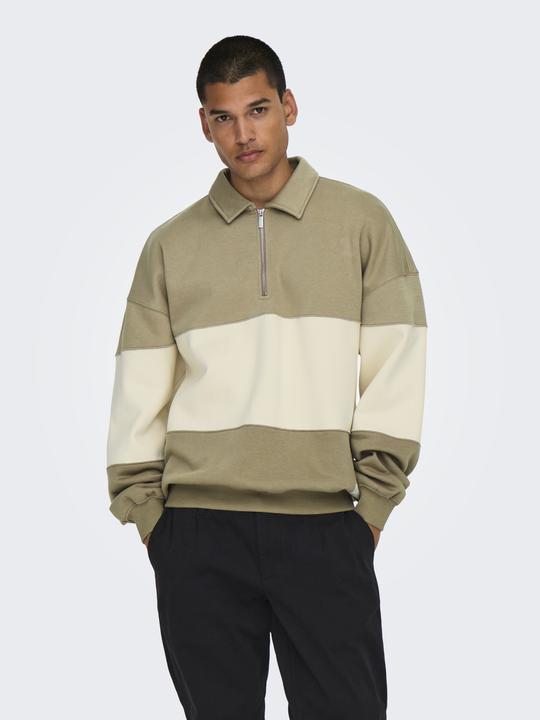 Immagine prodotto Only & Sons Onsbyron Vtg Ls Zip Polo (L)