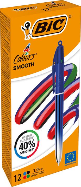 Immagine prodotto Bic Penna a sfera a quattro colori 4 Colours Smooth (Blu gradiente, 1 x)