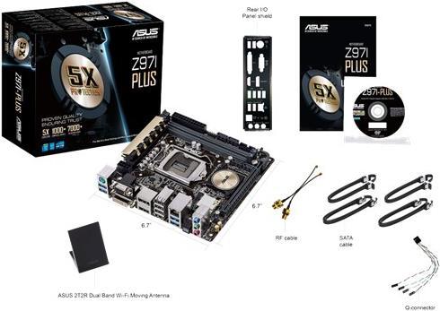 Actual product image ASUS Z97i-Plus (LGA 1150, Intel Z97, Mini-ITX)