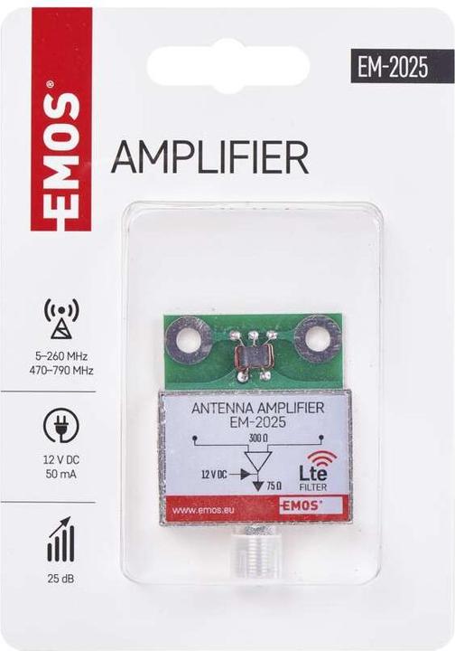 Actual product image Emos Antenna preamplifier 25dB VHF/UHF (Amplifier)
