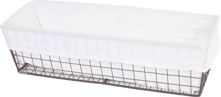 Image du produit Swisshandel24 Lot de 4 paniers à étagères Tanta, panier de salle de bain Panier d'armoire Rangement, métal avec
