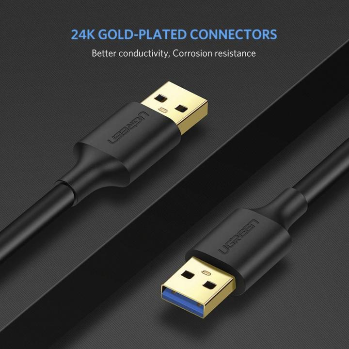 Actual product image Ugreen USB-A 3.0 to USB-A 3.0 Cable (1 m, USB 3.0)
