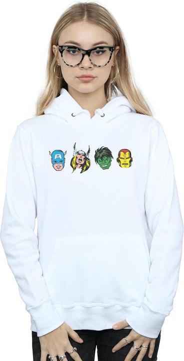 Image du produit - Sweat à capuche AVENGERS COMIC HEADS - Femme (L)