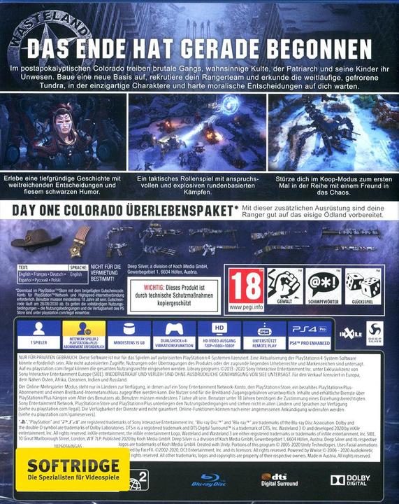 Produktbild Deep Silver Wasteland 3 - Day One Edition (PS4, DE)