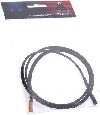 Actual product image Phobya Thermosensor single 80cm black sleeved