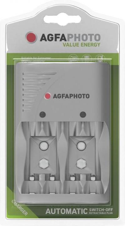 Image du produit AGFAPHOTO ACCUCharger Value Energy AA/AAA/9V (1 pcs, AAA, AA, Piles rechargeables + chargeur)