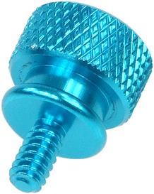 Actual product image Aquatuning Thumbscrews housing blue bigpack (10 pieces)