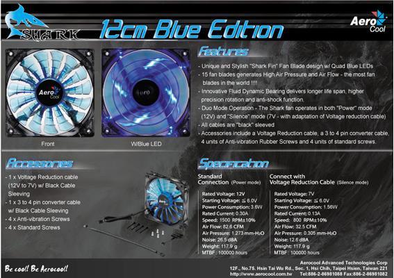 Actual product image AeroCool Shark Fan (120 mm, 1 x)
