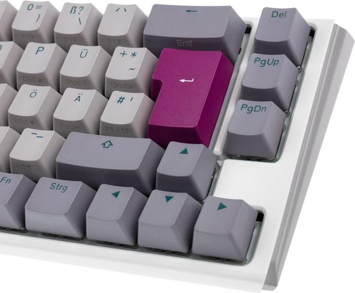 Produktbild Ducky One 3 Mist Grey SF Gaming Tastatur, RGB LED - MX-Red (DE, Kabelgebunden)