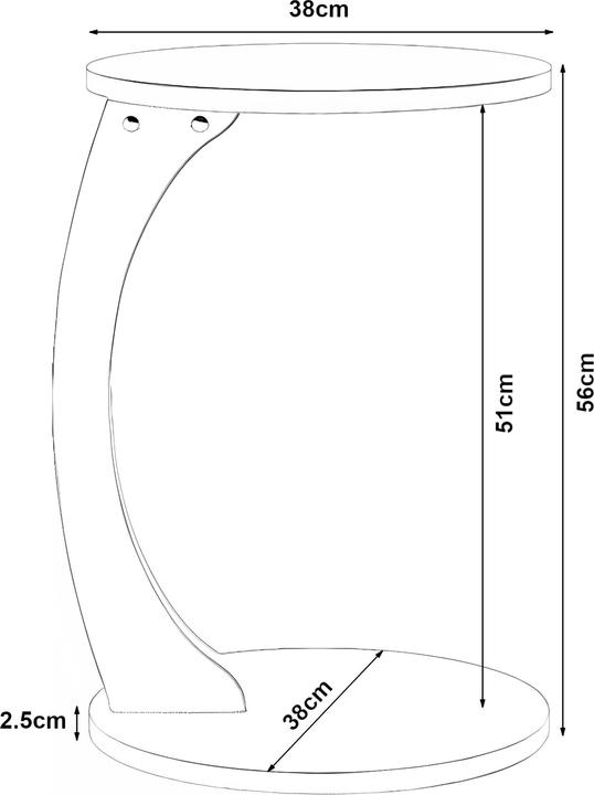 Valeurs nutritives et ingrédients En.Casa Holeby (38 x 38 x 56 cm)