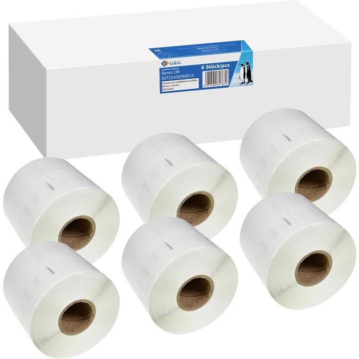Produktbild G&G Etiketten 54 x 101 mm 6 St. BM-D-G-99014-6 Adress-Etiketten