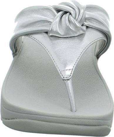 Produktbild Fitflop Lulu Padded Knot Metallic Leather Toe Post Sandal (39)