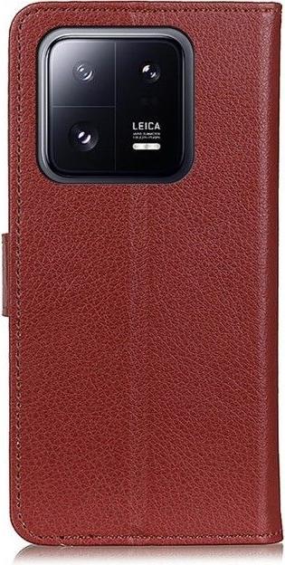 Actual product image MU Classic Litchi Leather Bookcover Series (Xiaomi 14)