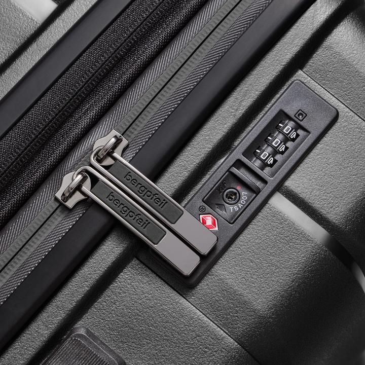 Actual product image Bergpfeil Travel 4-wheel suitcase set, 3-piece, with stretch fold (228 l, XL (from 140l))