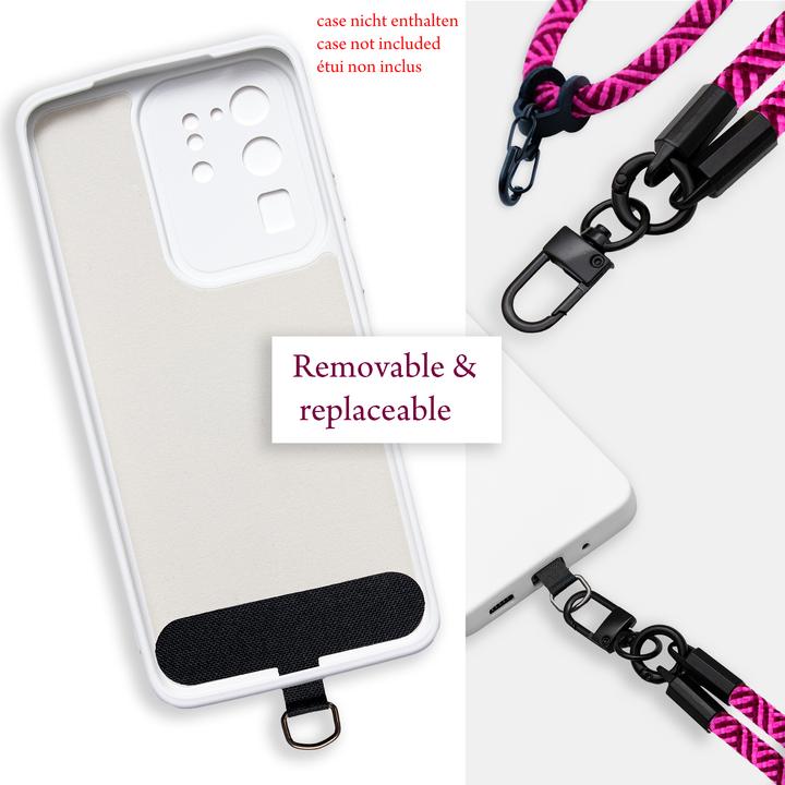 Produktbild Cadorabo Handykette für Huawei P40 LITE E Necklace Hülle mit verstellbarem Kordelband