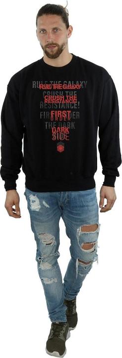 Actual product image Star Wars Mens The Last Jedi Dark Side Echo Sweatshirt (XXL)
