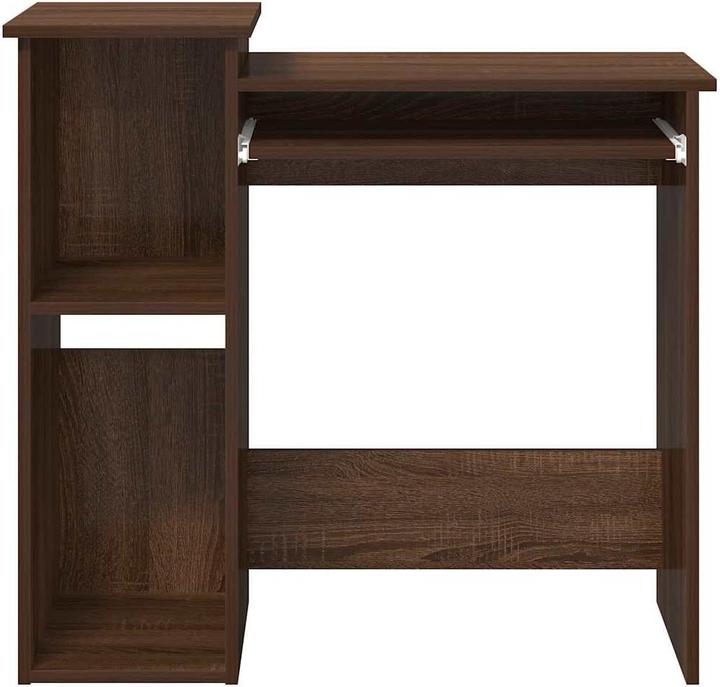 Produktbild VidaXL Schreibtisch mit Regal Braun Eichen-Optik 84x40x78 cm Bürotisch Tisch