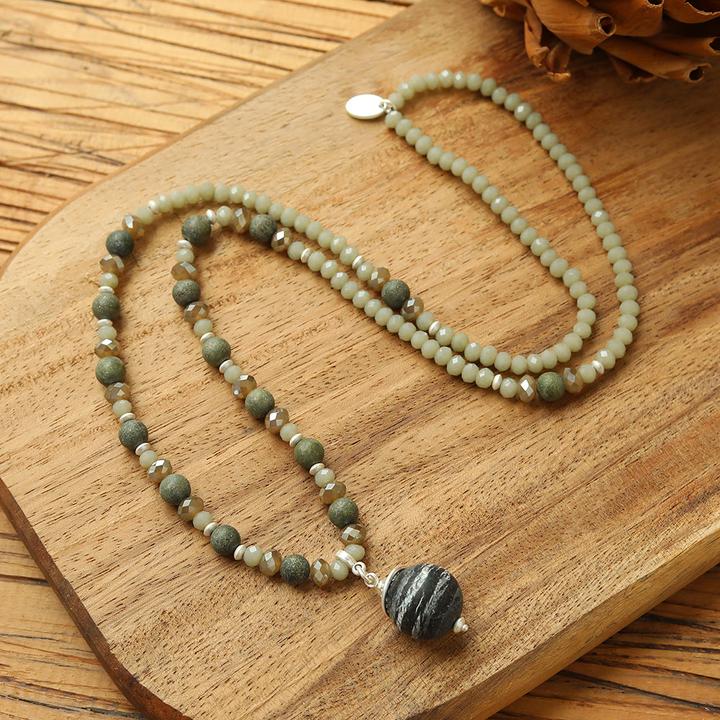 Produktbild Andreani Schmuckset aus echter afrikanischer grüner Jade (Grün)