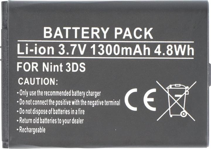 Actual product image AccuCell Akku Nintendo 3DS, CTR-001, CTR-003, C/CTR-A-AB, MIN-CTR-001 (1 pcs., 1300 mAh)