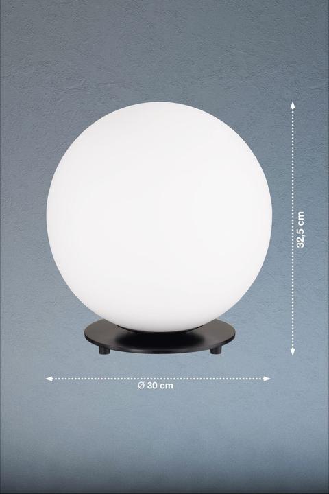 Produktbild Schöner Wohnen Palais Tischleuchte E27 Glas schwarz 30cm