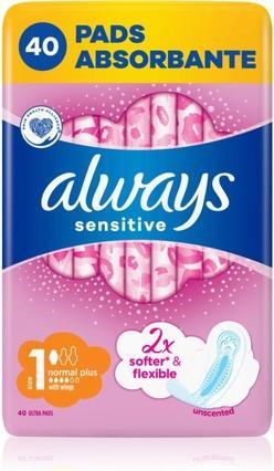 Image du produit Always Sensitive Normal Plus (40 x, Tampons sanitaires)