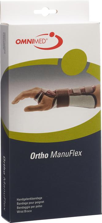 Omnimed Ortho Manu Flex Handgelenkbandage rechts hautfarbig (M)