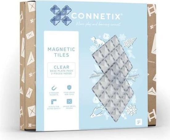 Connetix 2 Pc Base, Clear