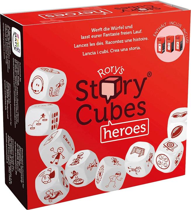 Actual product image Asmodée Dice game Rory's Story Cubes Heroes (German, French, Italian)
