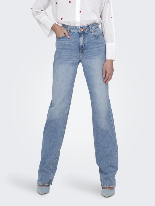 Immagine prodotto Only Jeans a vita media dal taglio dritto Jeans dalla vestibilità dritta (W25/L32)