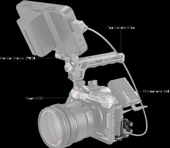 Actual product image SmallRig 4147 HDMI & USB C Cable Clamp for FUJIFILM X T5 (Cable)