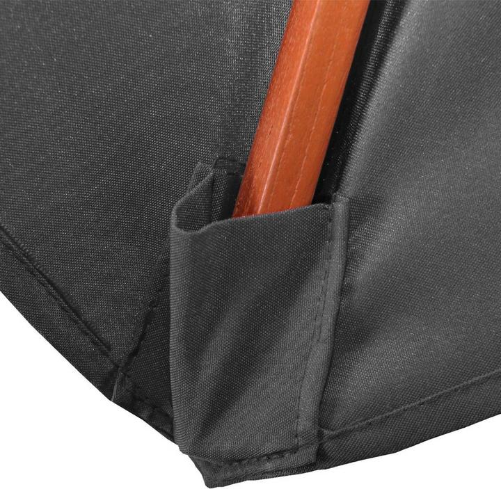 Produktbild Swisshandel24 Sonnenschirm, Gartenschirm Marktschirm, Ø 3,5m Polyester/Holz 7kg - 49281 (3.50 m)