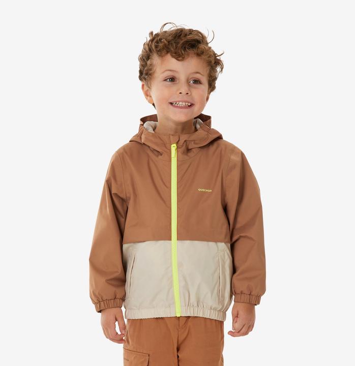 Produktbild Quechua Wanderjacke MH500 Kinder wasserdicht Gr. 92–122 braun (122)