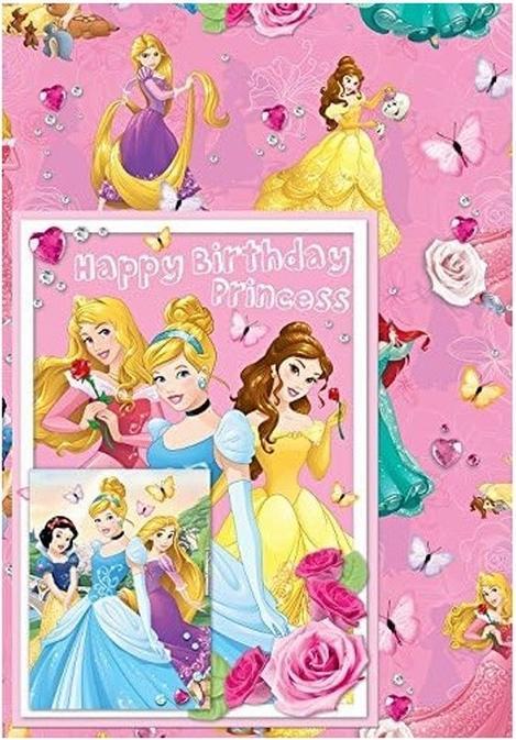 Image du produit Disney Princess Coffret d'emballage cadeau Happy Birthday (Papier cadeau, 1 x)