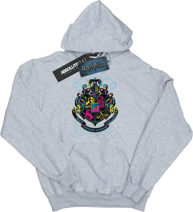 Neon Hogwarts Crest Kapuzenpullover