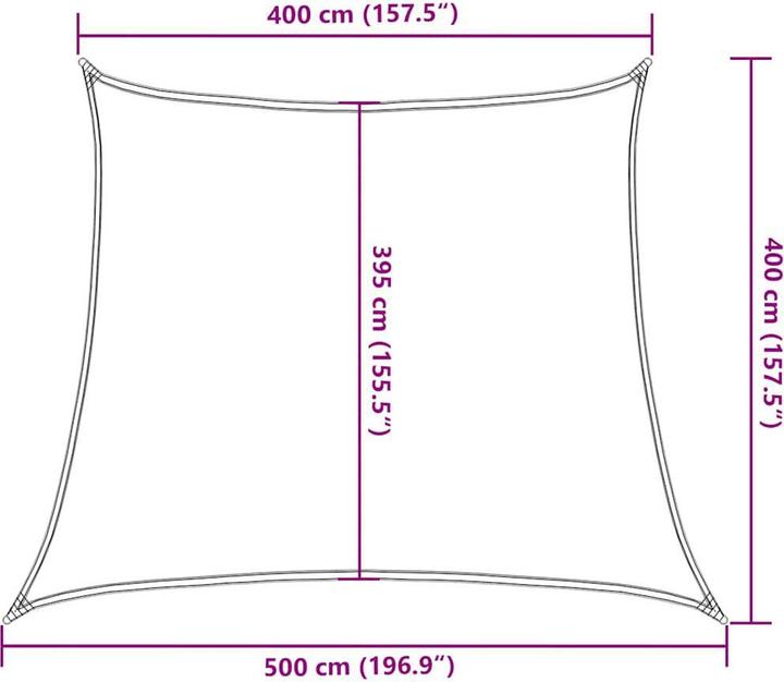 Image du produit VidaXL Voile d'ombrage (500 x 400 cm)