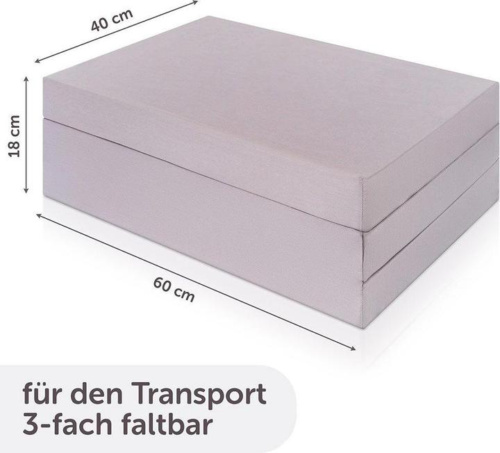 Immagine prodotto Alvi Materassi da viaggio Materasso da viaggio comfort - 60 x 120 cm / altezza 6 cm