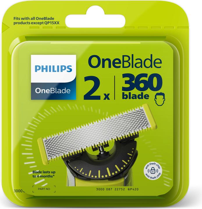 Actual product image Philips OneBlade QP420/50 Replacement blade (2 x)