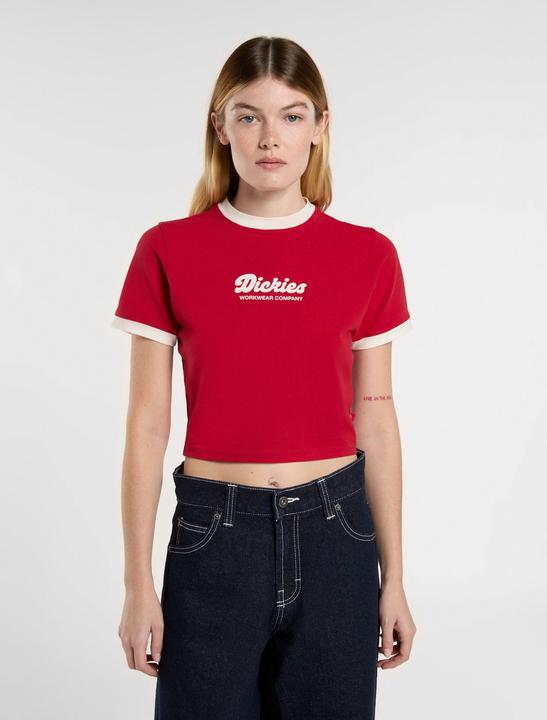 Actual product image Dickies Lewistown Ringer Ss Tee W English Red (L)