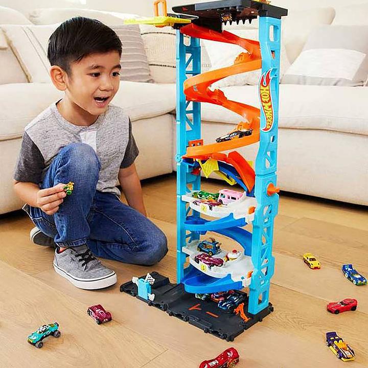 Produktbild Hot Wheels City 2-in-1-Rennturm Spielset