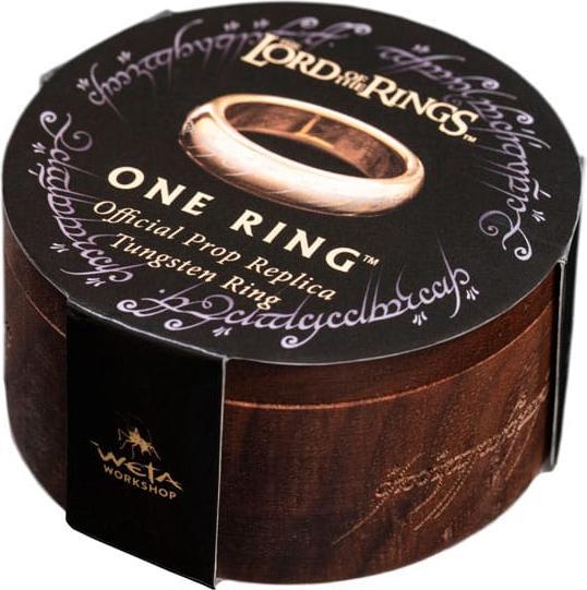 Image du produit Weta Workshop Le Seigneur des Anneaux bague tungstène Anneau Unique (plaqué or) Taille 13 (13, Or 750/18 K)