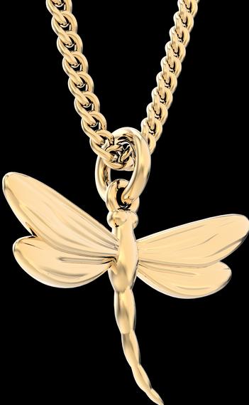 Produktbild MTM Dragon Fly Necklace (18k Gold, Messing, 43 cm)