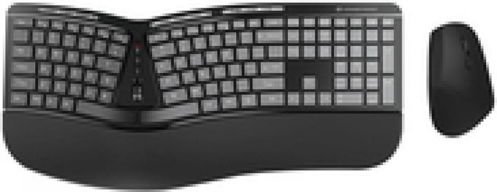 Immagine prodotto Conceptronic Tastiera+mouse senza fili, ergo, layout inglese bw (US, Senza fili)