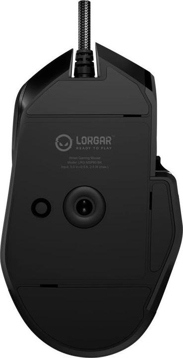 Actual product image Lorgar Computer mouse MSP80, 8000 Hz Gaming Mouse Pro, Black (Cable)