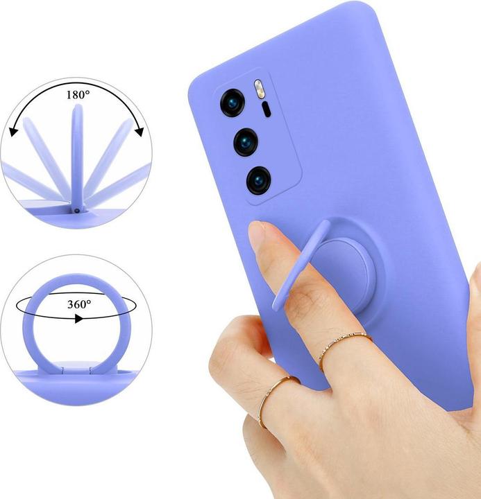 Actual product image Cadorabo TPU Liquid Ring Silicone Case Cover (Huawei P40)