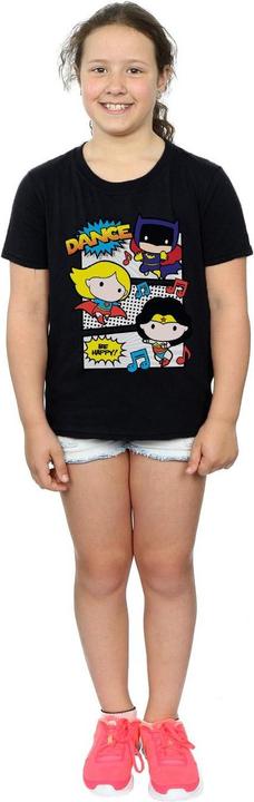 Actual product image Girls Chibi Super Friends Dance Cotton T-Shirt (116)