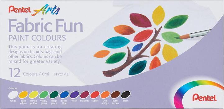 Image du produit Pentel Fabric Fun (Multicolore, 72 ml)